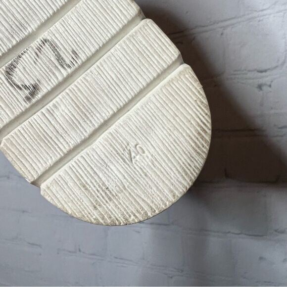 NEW Maeve yellow marigold leather puffy ankle strap platform sandals size 40 - Picture 7 of 9